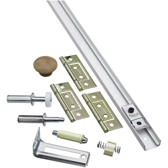 National Hardware Kit de herrajes para puerta de armario plegable de 10 piezas para apertura de puerta de 36 pulgadas