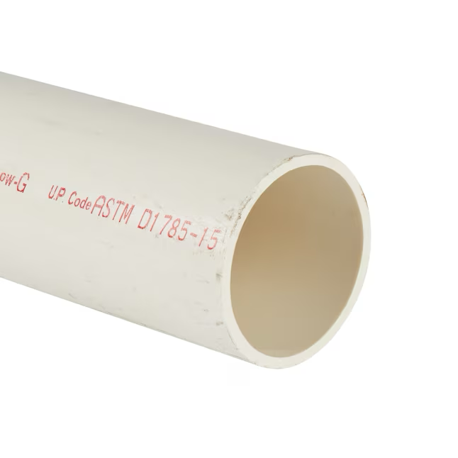 Charlotte Pipe 3-in x 10-ft 260 Psi Schedule 40 PVC Pipe
