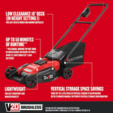 CRAFTSMAN V20 20-volt Max 20-in Cordless Push Lawn Mower 5 Ah (Battery and Charger Included)