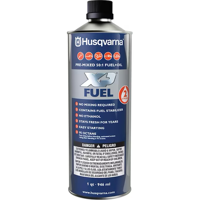 Combustible premezclado Husqvarna Combustible premezclado de 2 tiempos, 1 cuarto de galón, 50:1