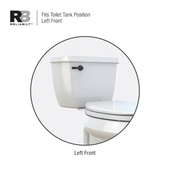 RELIABILT 8-Zoll-Toilettenhebel mit Frontmontage, verchromt 