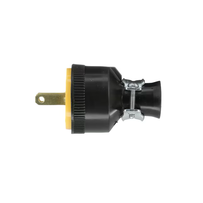 Eaton 15-Amp 125-Volt NEMA 1-15 2-wire Heavy-duty Straight Plug, Black