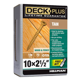 Deck Plus #10 x 2-1/2-in Wood To Wood Deck Screws (73-Per Box)