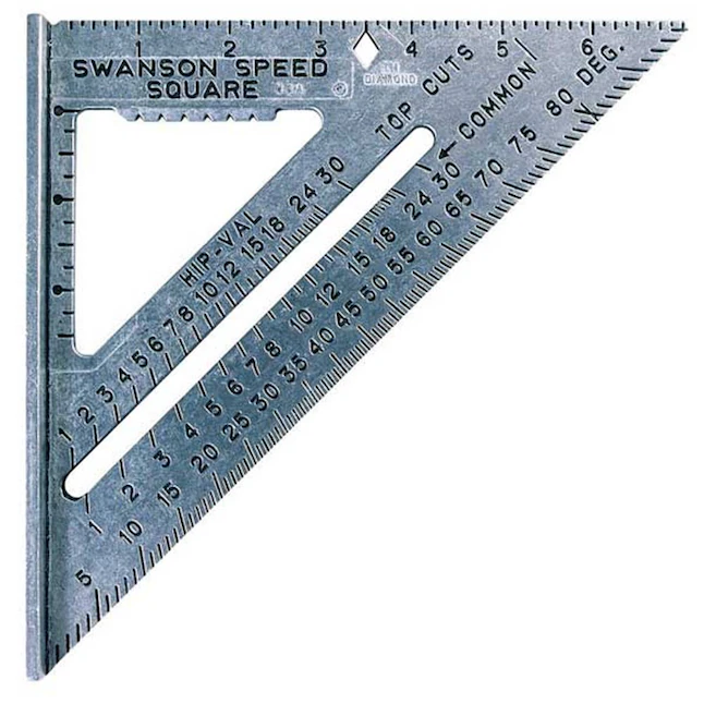 Swanson Tool Company 7" Speed Square W/Black Markings