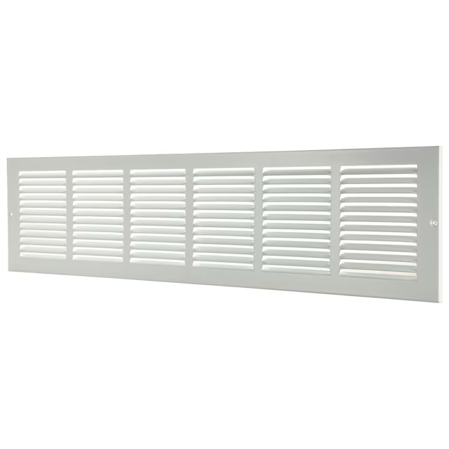 RELIABILT 30-in x 8-in Steel White Sidewall/Ceiling Grille