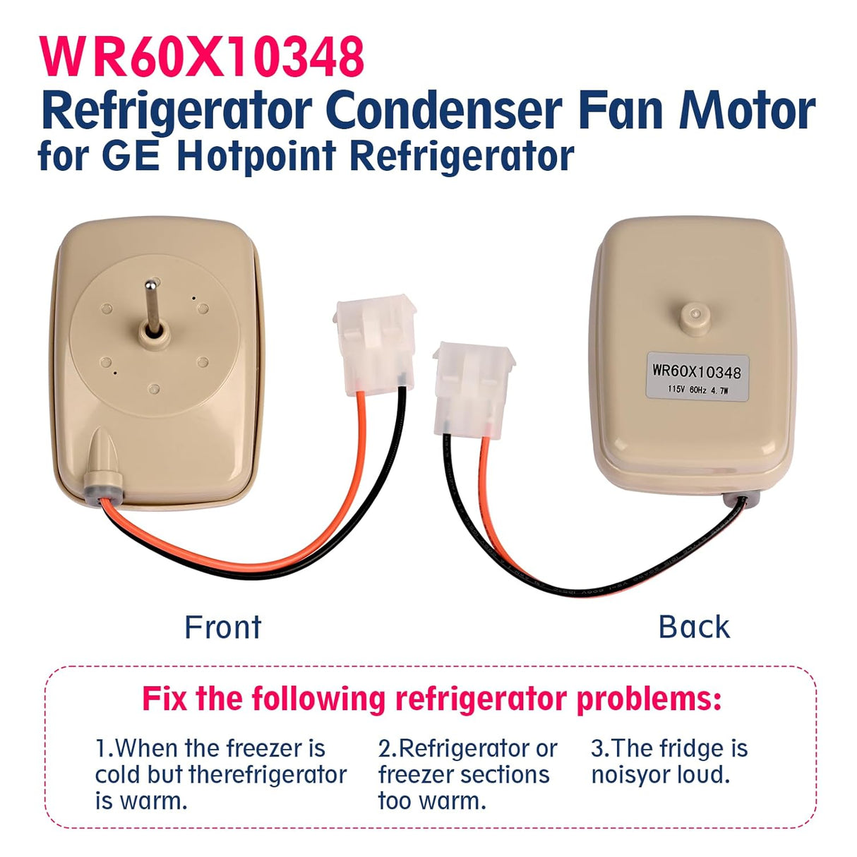 Refrigerator Condenser Fan Motor