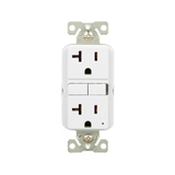 Eaton 20-Amp 125-volt GFCI Residential Decorator Outlet, White (3-Pack)