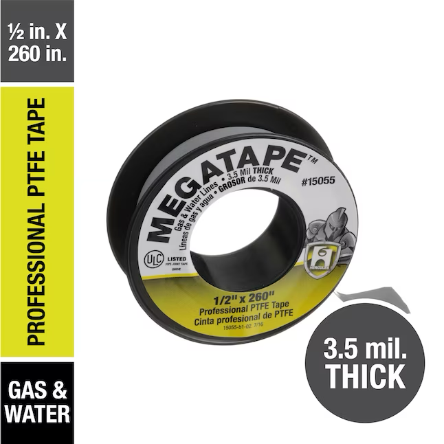 Hercules Megatape 0.5-in x 21.6-ft Plumber's Tape