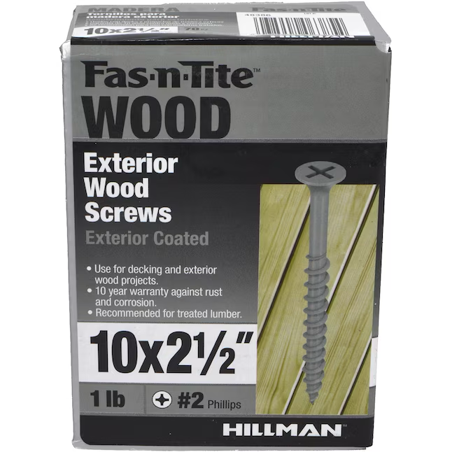 Fas-n-Tite #10 x 2-1/2-in Wood To Wood Deck Screws (70-Per Box)