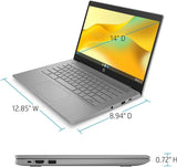 Computadora portátil Chromebook HP 2023, pantalla de 14 pulgadas, procesador Intel Celeron N4120, 4 GB de RAM, 64 GB eMMC, Intel UHD Graphics 600, gris moderno