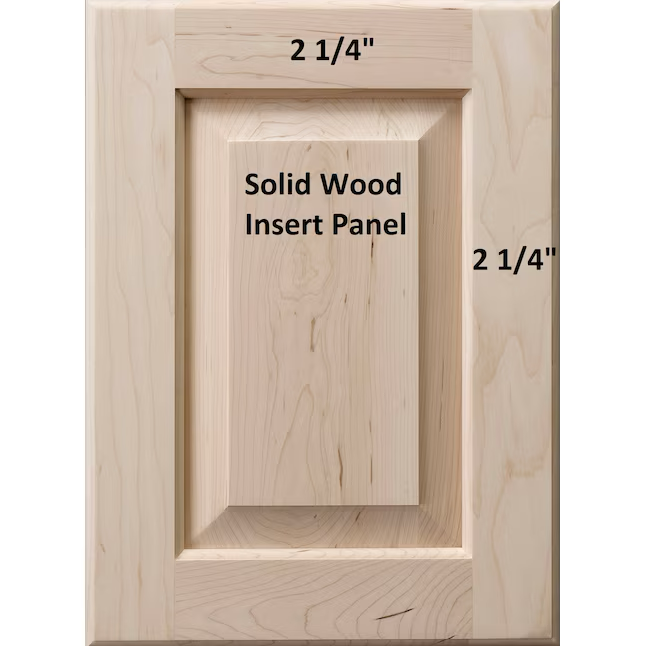 SABER SELECT 10-in W x 22-in H Paint Grade Hard Maple Unfinished Square Base Cabinet Door (Fits 12-in base box)