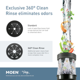Moen Lite Corded 1/3-HP Continuous Feed Noise Insulation Garbage Disposal