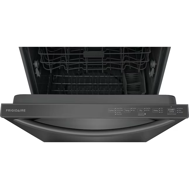 Frigidaire Top Control 24-in Built-In Dishwasher (Black Stainless Steel) ENERGY STAR, 52-dBA