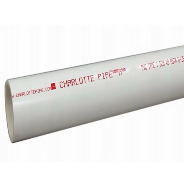 Charlotte Pipe 1-1/2-in x 20-ft 330 Psi Schedule 40 PVC Pipe