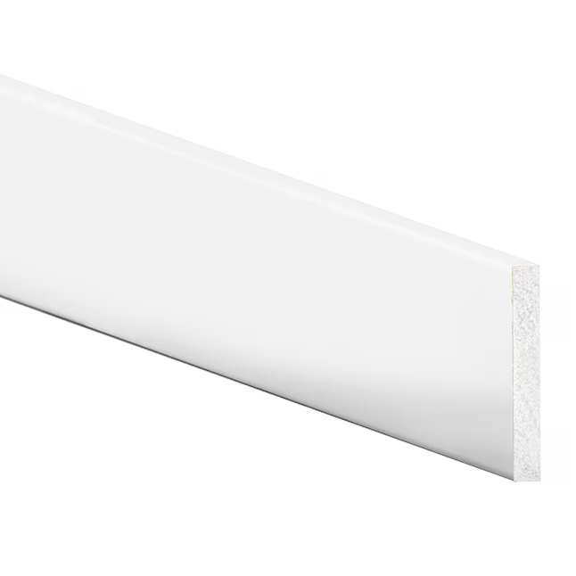Inteplast Group Building Products 1/2-in x 4-in x 8-ft Modern Finished Polystyrene Baseboard Moulding
