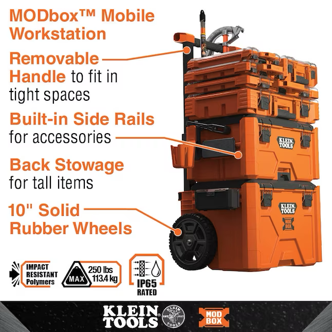 Klein Tools 12-Zoll-Werkzeugkasten in Orange