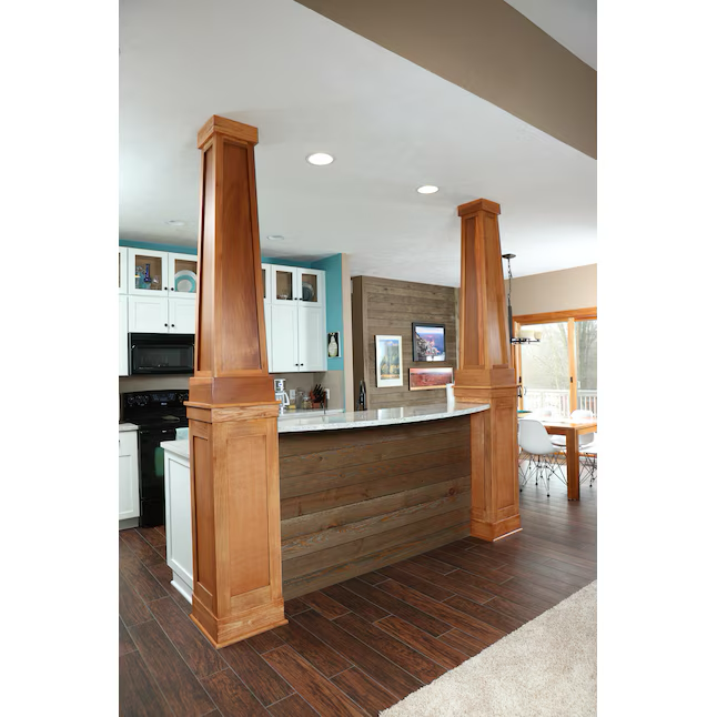 RELIABILT 5.375-in x 8-ft Brown Pine Shiplap Wall Plank (1-Pack, Covers 3.58-sq ft)