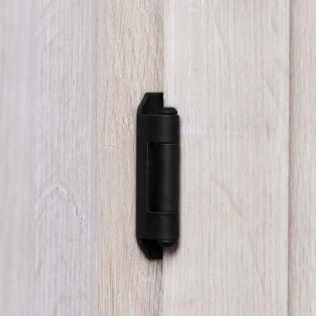RELIABILT 200-Degree 1/2-in Overlay 1/2-in Inset Semi-wrap Surface Self-closing Black Cabinet Hinge, 1 Pair (2-Pieces)