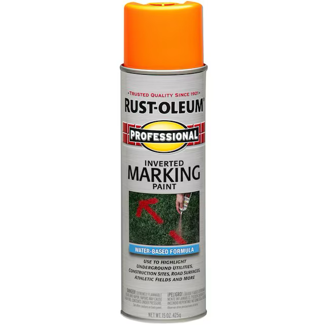 Pintura para marcar a base de agua Rust-Oleum Professional rojo anaranjado (bote de aerosol)