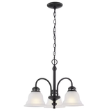 Project Source Fallsbrook 3-Light Oil-Rubbed Bronze Traditional LED Dry rated Chandelier
