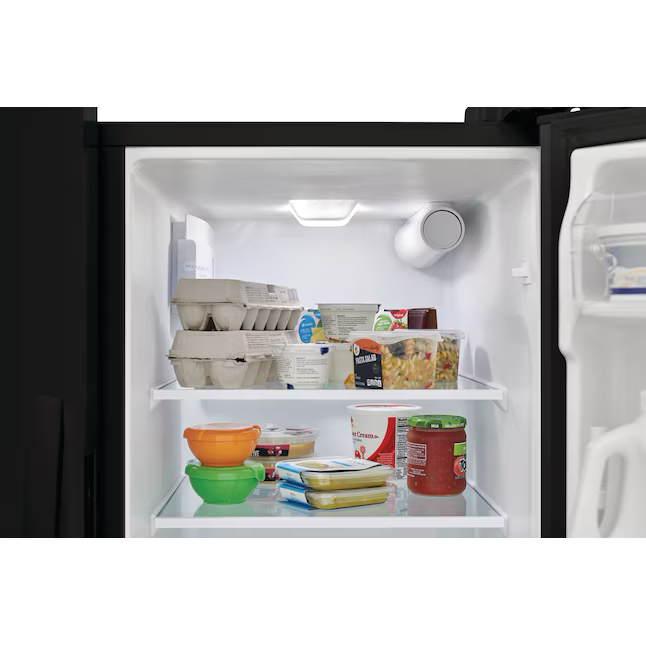 Frigidaire 25.6-cu ft Side-by-Side Refrigerator with Ice Maker, Water and Ice Dispenser (Black) ENERGY STAR