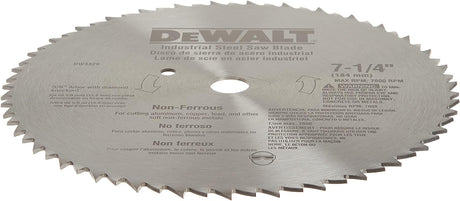 DeWalt Kreissägeblatt, 7 1/4 Zoll, 68 Zähne, Metallschneiden