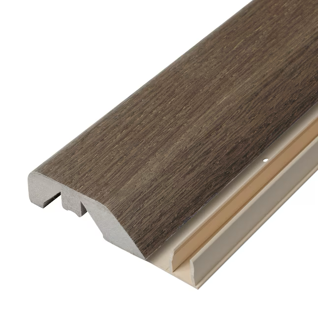 Project Source Seal Beach Oak 0.66-in T x 2.14-in W x 84-in L Wood 4-in-1 Floor Moulding