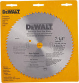 Hoja de sierra circular DeWalt, 7 1/4 pulgadas, 68 dientes, corte de metal