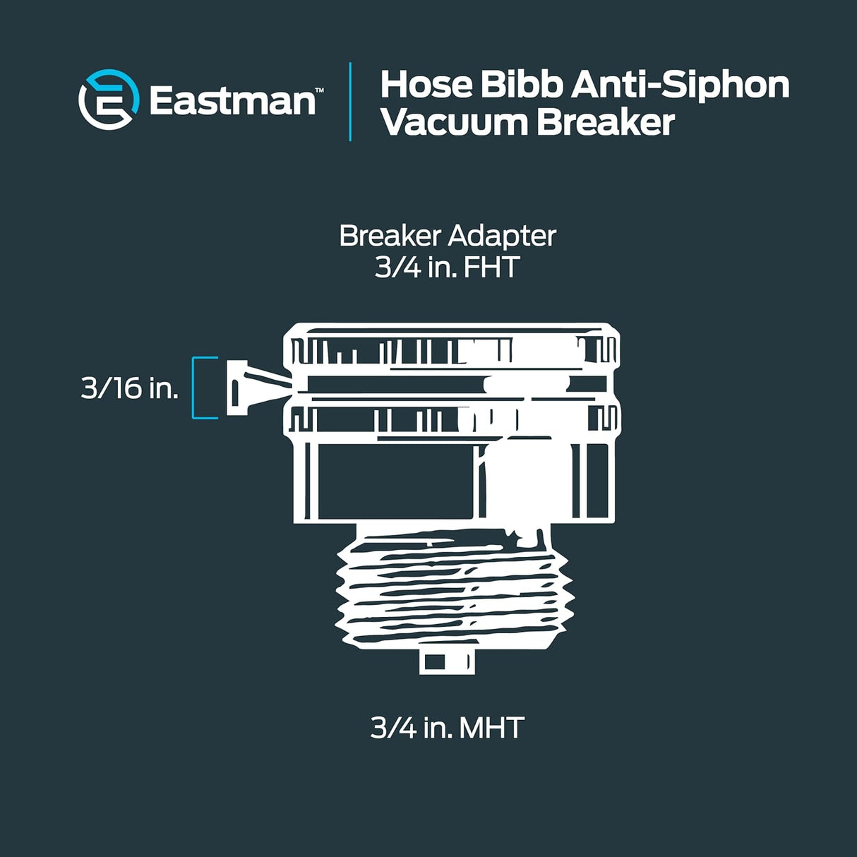 EZ-FLO Brass Hose Bibb Anti-Siphon Vacuum Breaker