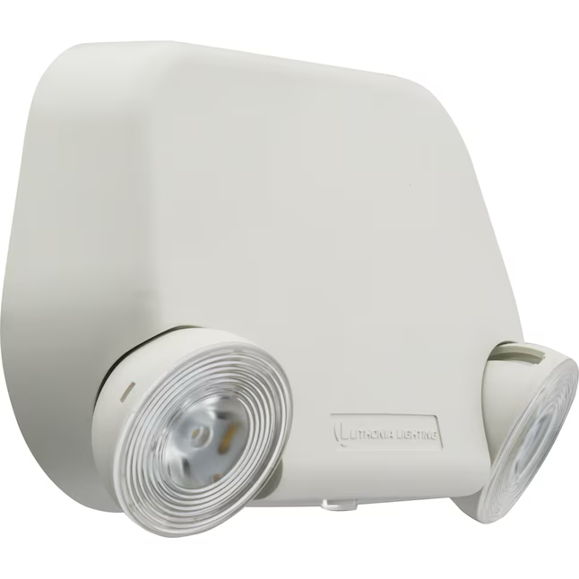 Lithonia Lighting Luz de emergencia cableada blanca LED de 0,37 vatios, 120/277 voltios