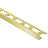 Schluter Systems Schiene 0.375-in W x 98.5-in L Satin Brass Anodized Aluminum L-angle Tile Edge Trim