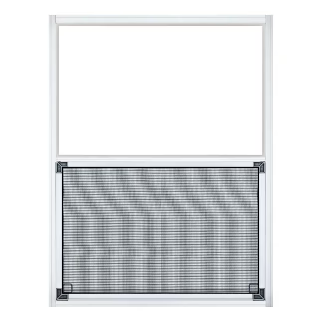 Project Source Serie 40000 Reemplazo de jamba de 30 x 40 x 1-3/4 pulgadas Aluminio Ventana de un solo acristalamiento de aluminio Media pantalla incluida