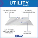 Kobalt Blades Carbon Steel Utility Razor Blade(10-Pack)