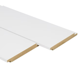 RELIABILT Tablón de pared traslapado de MDF blanco de 5.25 pulgadas x 8 pies (1 paquete, cubre 3.5 pies cuadrados)
