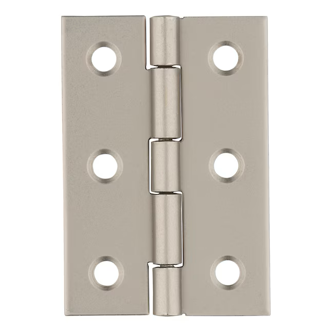 RELIABILT 2-in H Silver Mortise Interior Door Hinge (2-Pack)