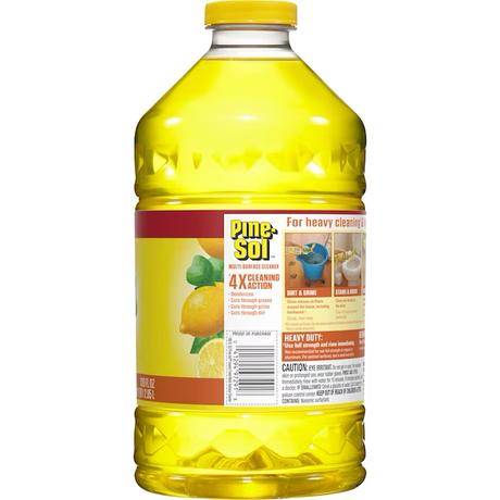 Limpiador multiuso líquido desinfectante fresco de limón Pine-Sol de 100 onzas líquidas