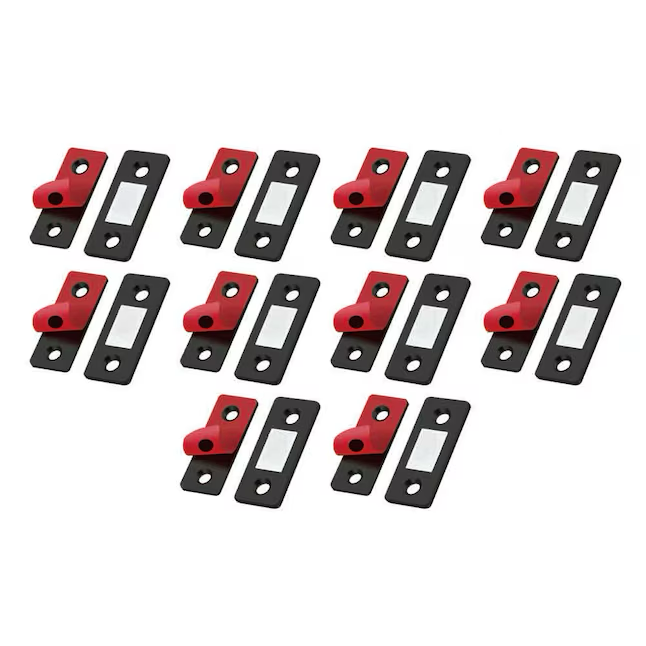 RELIABILT 41-mm Black Magnetic Catch Cabinet Latch (10-Pack)