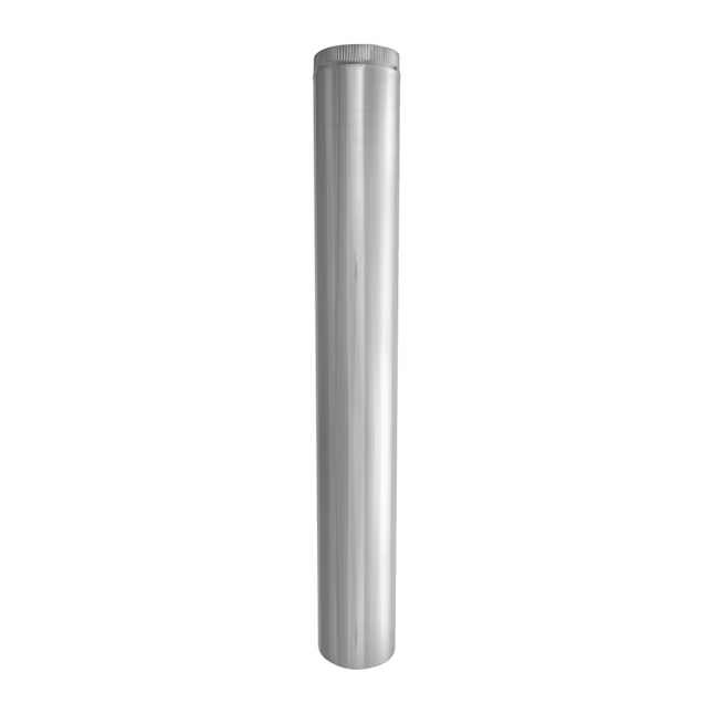 IMPERIAL 8-in x 60-in Galvanized Steel Round Duct Pipe