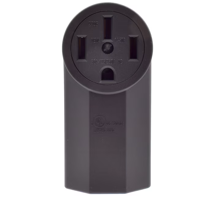 Utilitech - Estufa redonda industrial de 50 amperios, 125/250 voltios, color negro