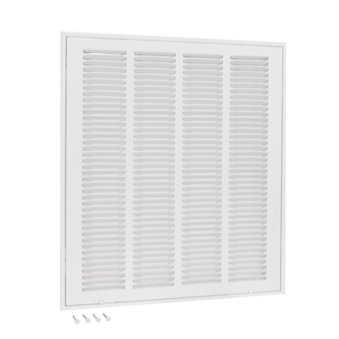 EZ-FLO 16 in. x 20 in. (Duct Size) Steel Return Air Filter Grille White