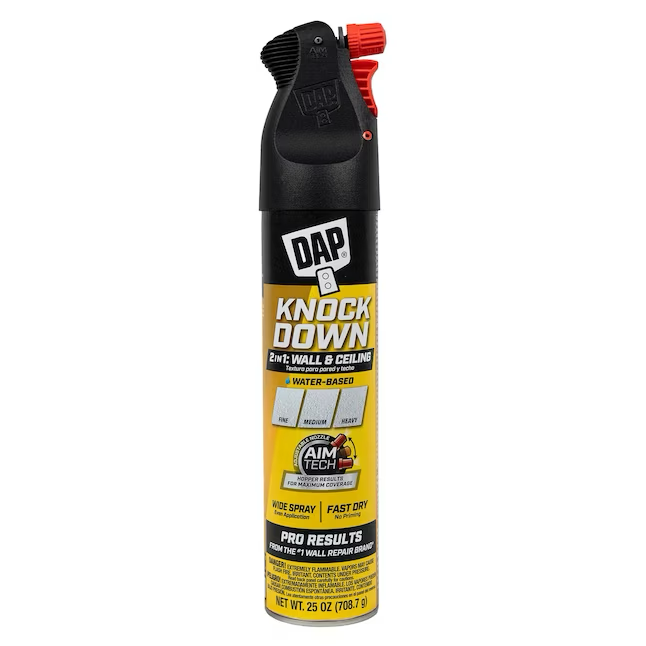 DAP 2in1 25-fl oz White Knockdown Water-based Wall and Ceiling Texture Spray