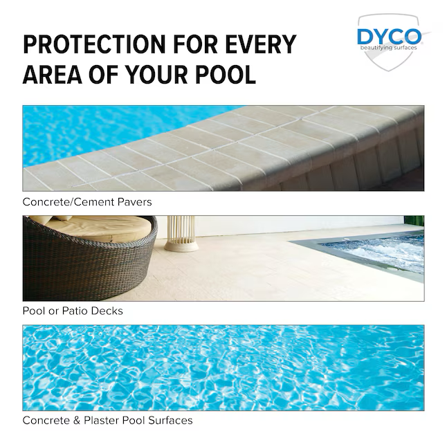Dyco Paints Poolfarbe, halbglänzende Acrylbeschichtung, Poolfarbe auf Wasserbasis (1 Gallone)
