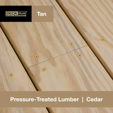 Deck Plus Tornillos para terrazas de madera a madera #10 x 3 pulgadas (62 por caja)
