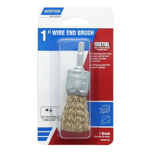 Norton Wire End Brush 1-in Coarse Wire End Brush Electric Drill