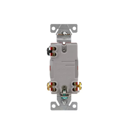 Eaton Interruptor de luz de palanca de 3 vías, 20 amperios, color blanco