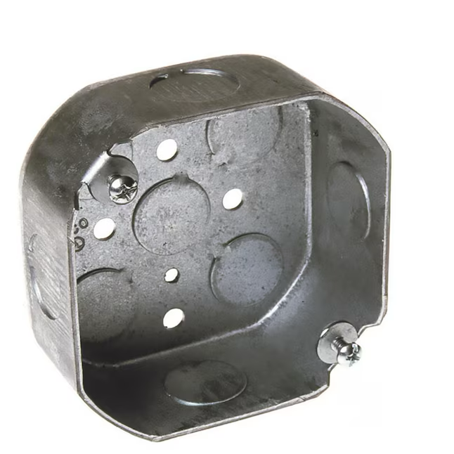 Hubbell RACO Galvanized Steel New Work/Old Work Octagonal Electrical B ...