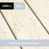 Deck Plus Tornillos para terrazas de madera a madera #10 x 2-1/2 pulgadas (87 por caja)