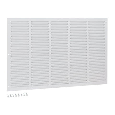 EZ-FLO Rejilla de aire de retorno de acero de 30 x 20 pulgadas (tamaño de conducto), color blanco