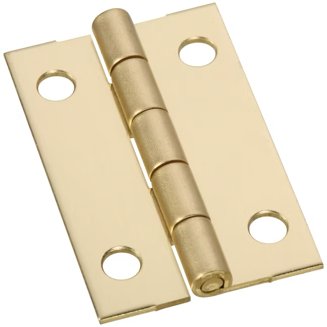 RELIABILT 1-1/2-in H Gold Mortise Interior Door Hinge (2-Pack)