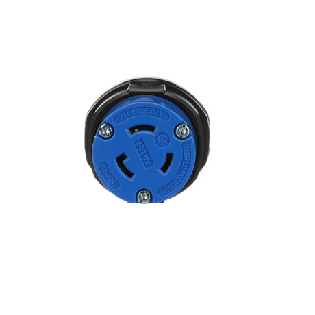 Eaton Arrow Hart 20-Amp 250-Volt NEMA L6-20c 3-wire Grounding Industrial Locking Connector, Blue
